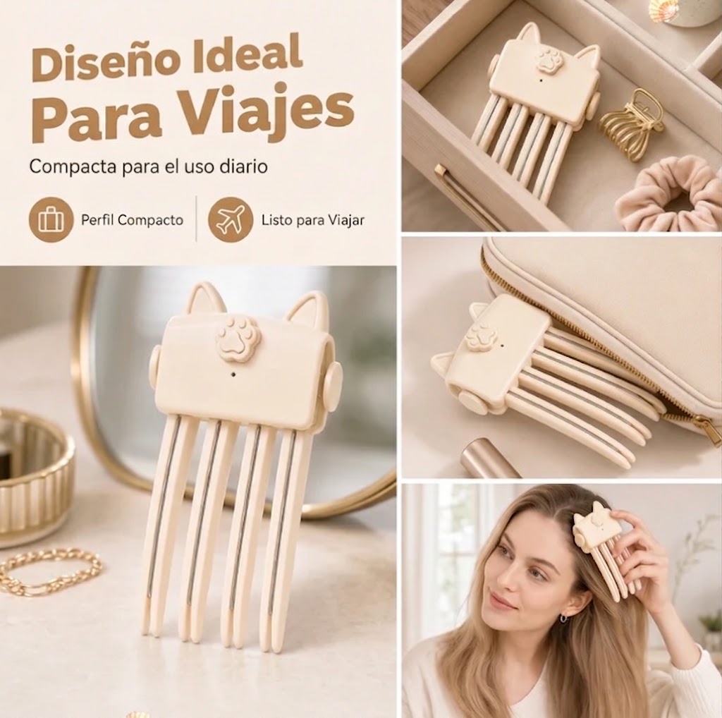 Clip Voluminizador de Raíz Kurea — Volumen Instantáneo en 3 Segundos